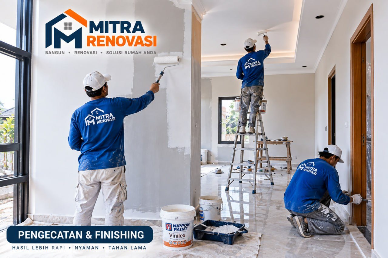 Pengecatan dan finishing interior